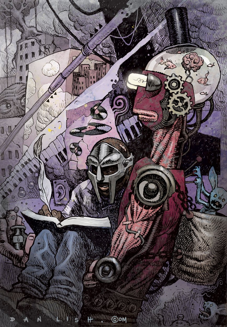 Image of MF DOOM - Lithograph Print (A/P)