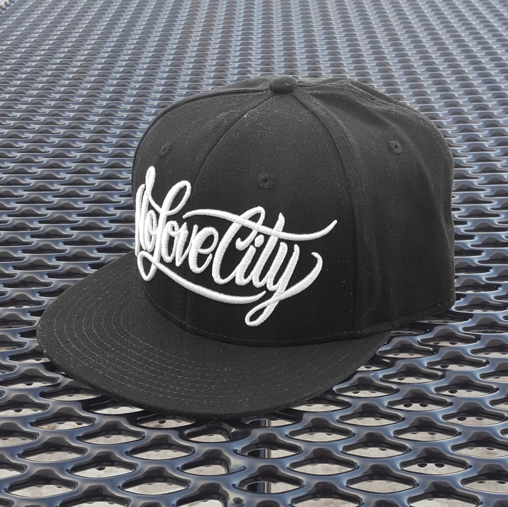 Image of Script Logo Snapback (Black/White)