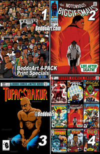 Image 1 of Beddo Art 4-PACK PRINT Special