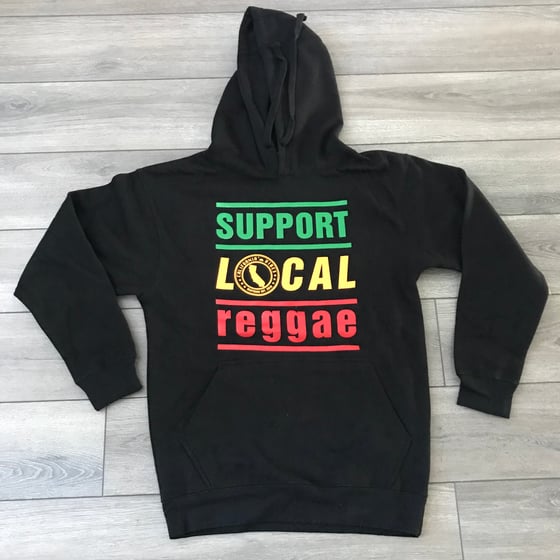 Image of Support Local Reggae Classic Black Hoodie