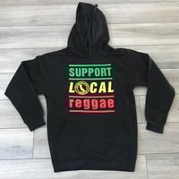 Support Local Reggae Classic Black Hoodie