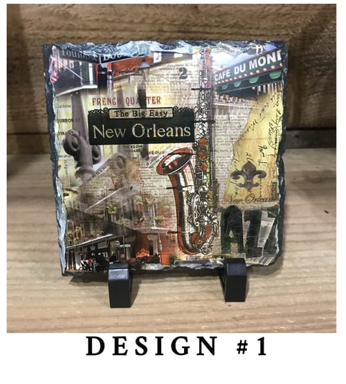 Image of 8x8 NEW ORLEANS PHOTO SLATE W EASEL