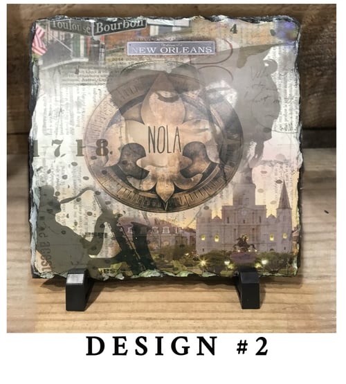 Image of 6X6 NEW ORLEANS PHOTO SLATE W EASEL 