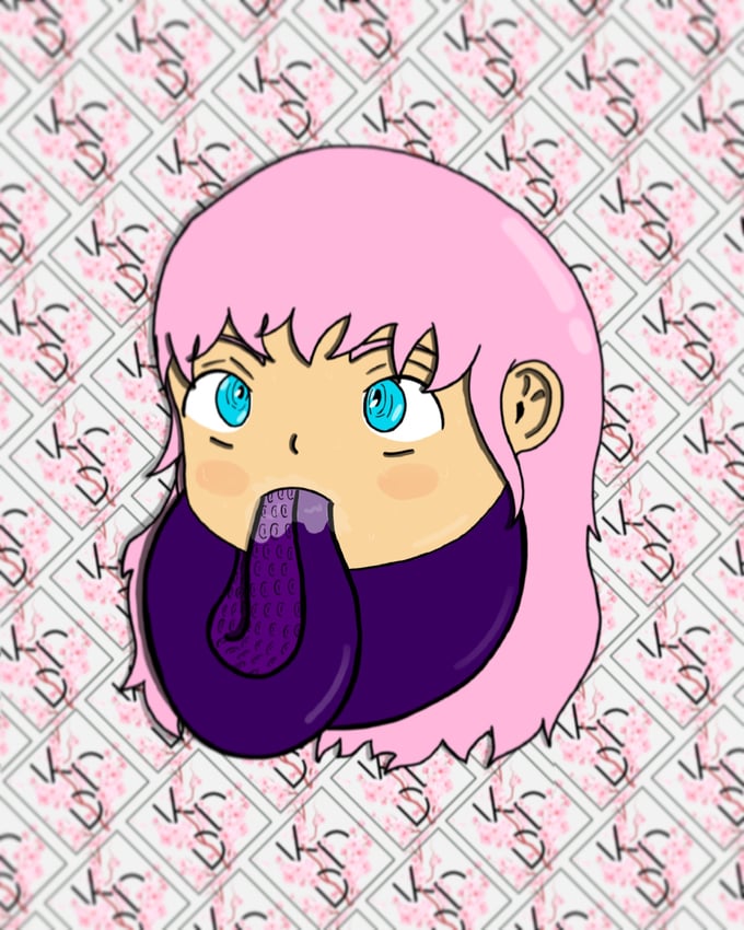 Image of Hentai girl die cut