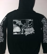 Image 1 of Morbid Angel " Abomination "  Hooded Sweatshirt with Sleeve Prints