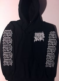 Image 3 of Morbid Angel Pocket print Hooded Sweatshirt With Sleeve Print