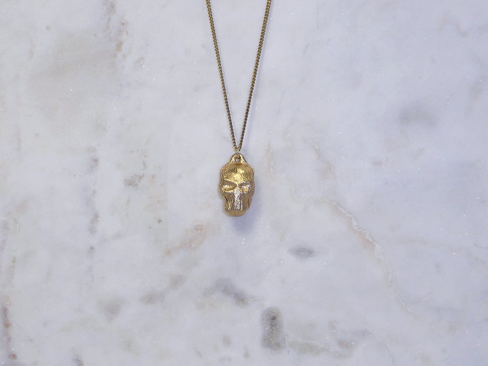 Image of Rebel Chic Warrior Skull Necklace