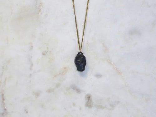 Image of Rebel Chic Warrior Skull Necklace