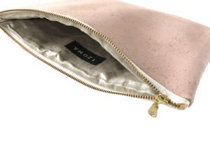 Image of Gloria Clutch In Pink Cork