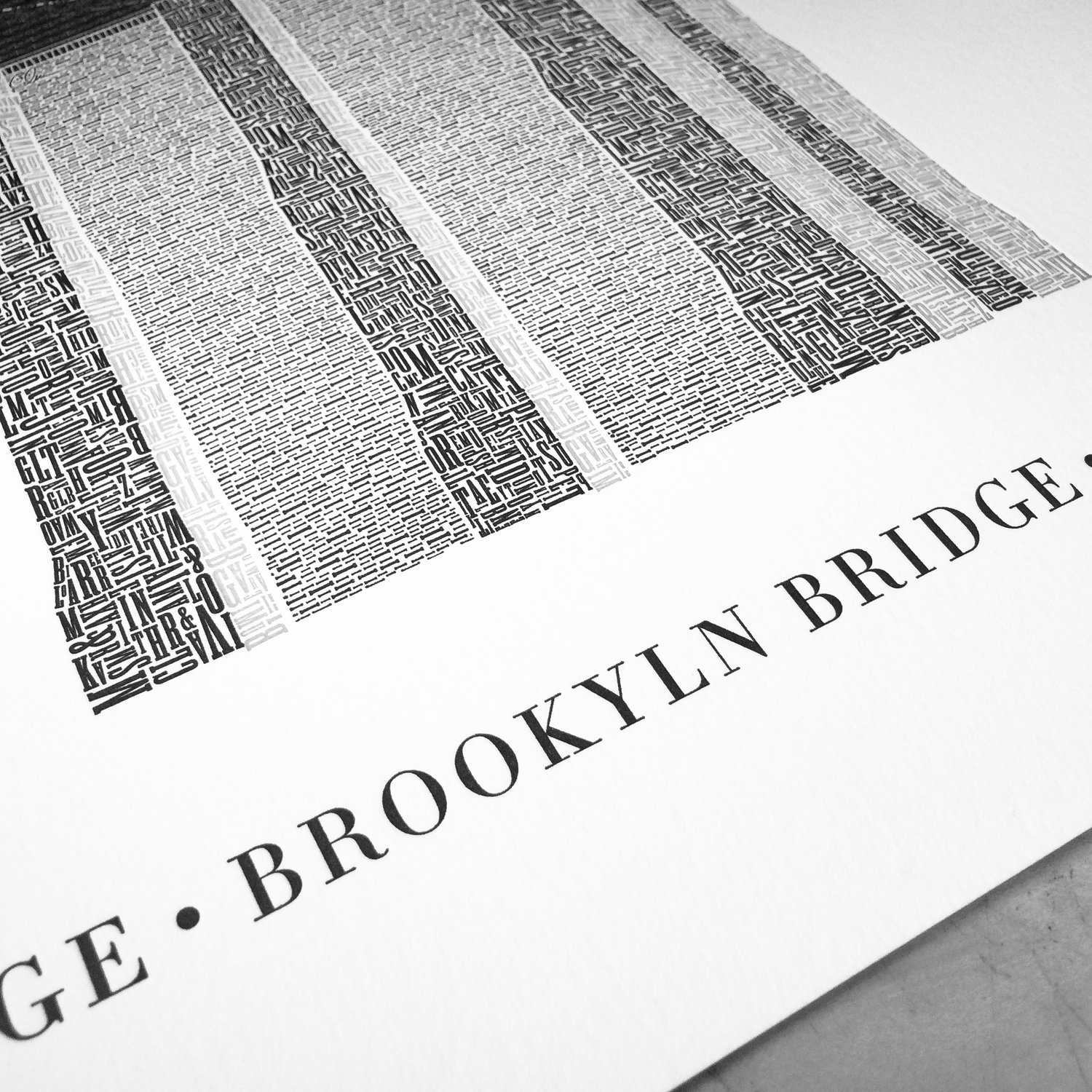 Image of Brooklyn Bridge – Typo Edition