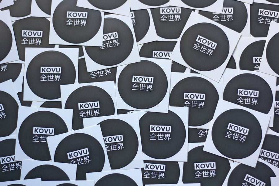 Image of "KOVU WorldWide" Sticker 10 Pack