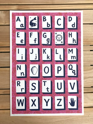 Image of Alphabet Silk Screen Print