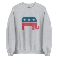 Image 1 of Conservative Republican Elephant Vintage Republican Sweatshirt for Conservative Woman Gifts