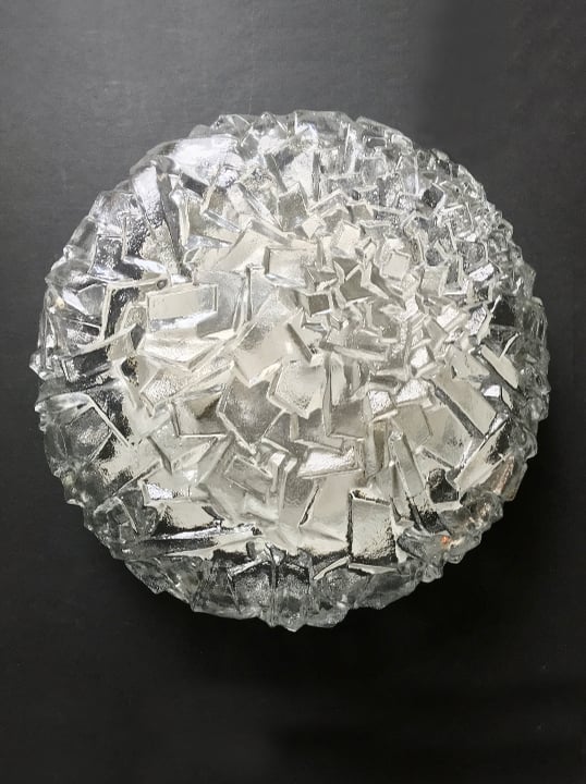Image of 15" Flush Mount Heavily Textured Glass by Kaiser Leuchten