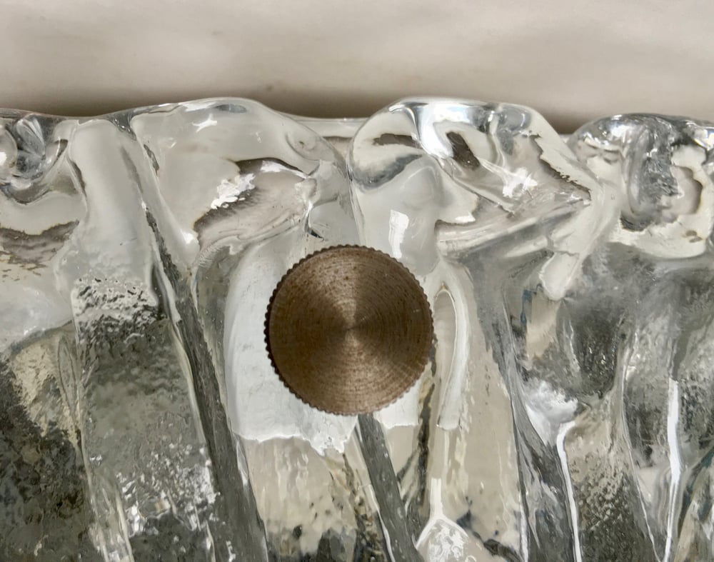 Image of 15" Flush Mount Heavily Textured Glass by Kaiser Leuchten