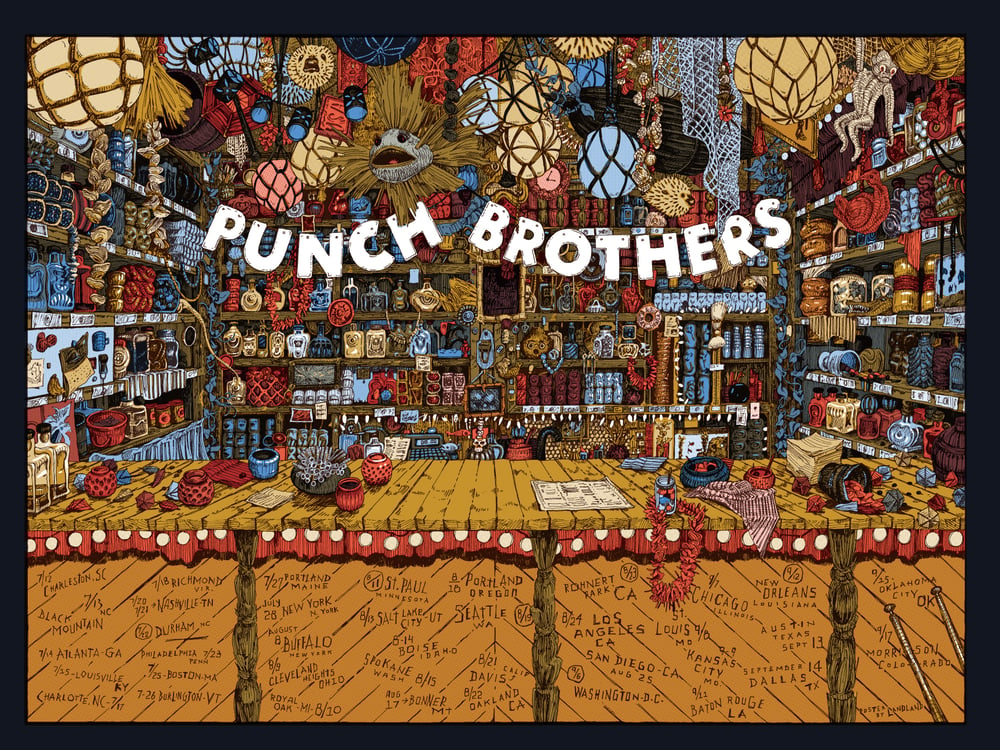 Punch Brothers (2018 U.S. Tour) • L.E. Official Poster (18" x 24")