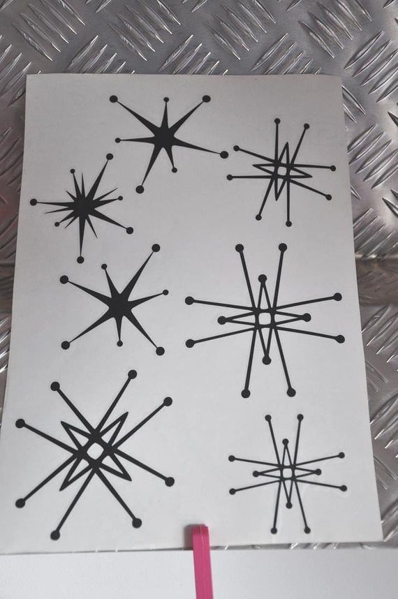 Image of Atomic stars stickers