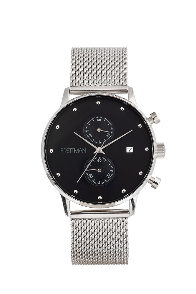 Image of Original Silver Mesh Frettman Watch 