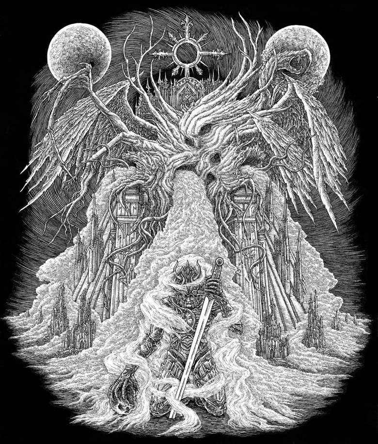 Image of SOLD - "Chaos Enthroned" original TOMBSTALKER artwork 
