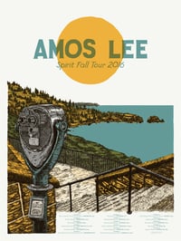 LAST COPIES: Amos Lee (September 2016) • Limited Edition Official Poster (18" x 24")