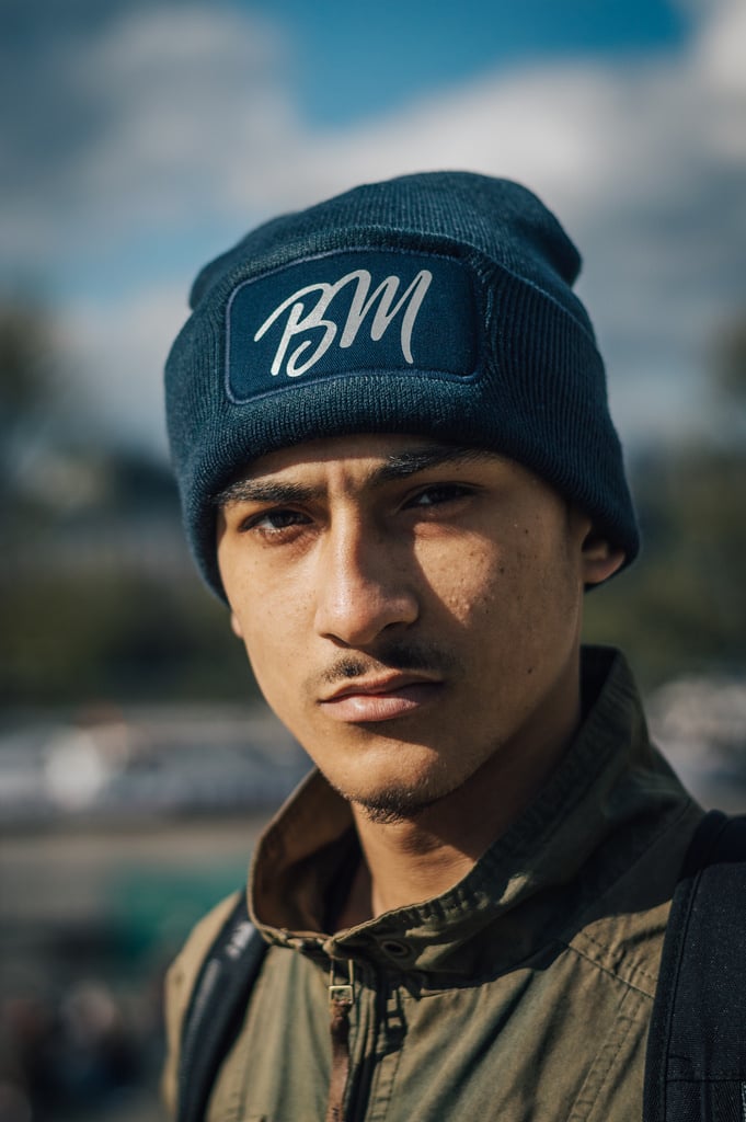 Image of Reflective On Navy Blue Beanie (Unisex)