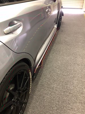 Image of "V2" style Side skirt Extensions