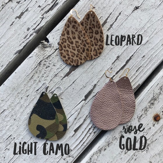 Image of Leather earrings