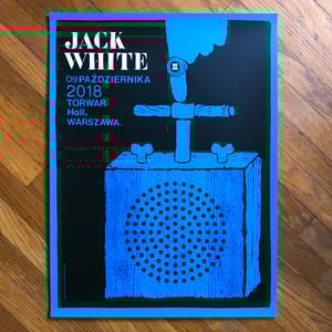 Image of Jack White poster - Warsaw, Poland 2018
