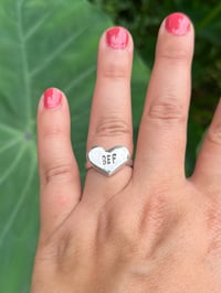 Image 1 of Cast Bubble Heart Ring
