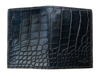 Image 4 of Bifold N°4 - Blue hand-painted Alligator