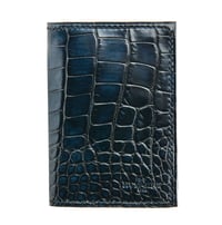 Image 2 of Bifold N°4 - Blue hand-painted Alligator