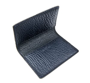 Image of Bifold n°2 - Blue shark card-holder