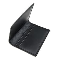 Image 2 of Bifold n°4 - Dark purple Ostrich card-holder