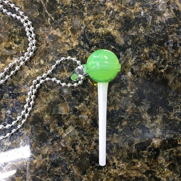 Image of mini emperial yum lollipop pendant