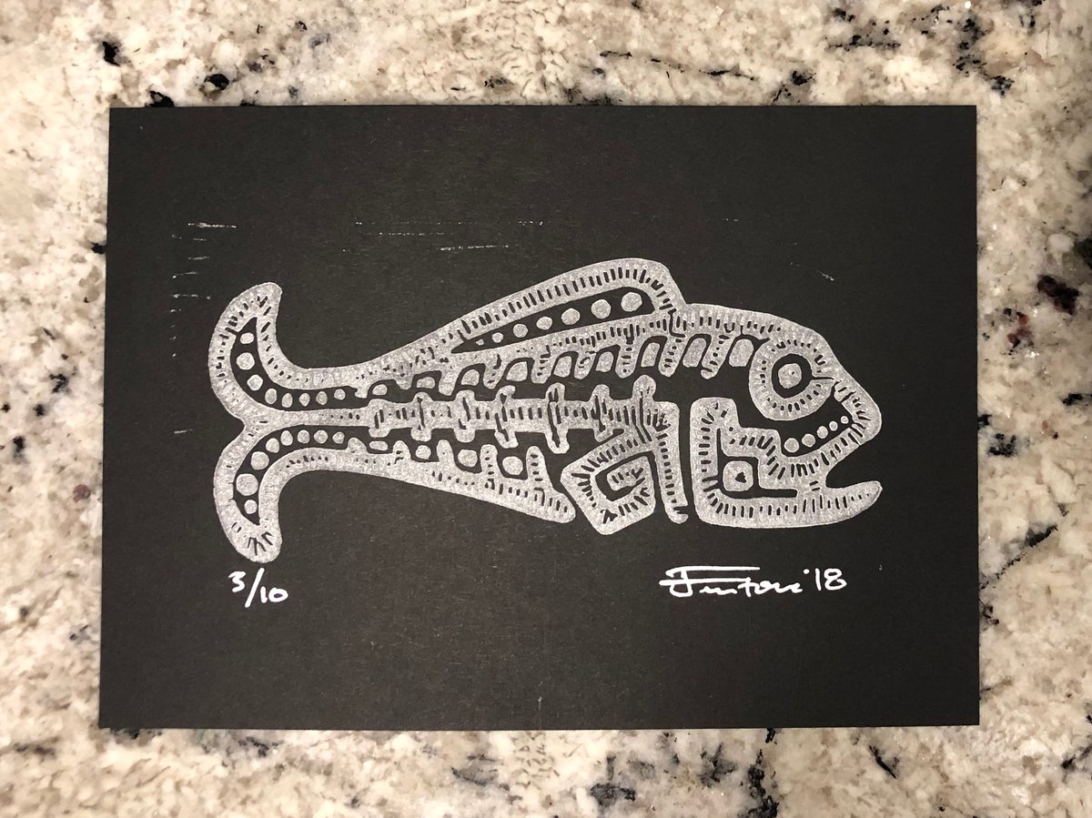 Mayan Fish print | Party Time Design