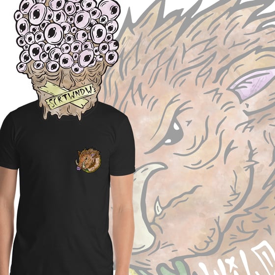 Image of WILD BOARS BLACK TEE