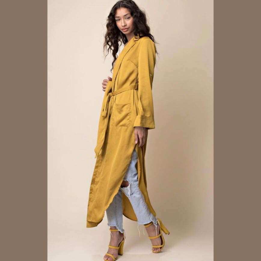 Golden Satin Duster