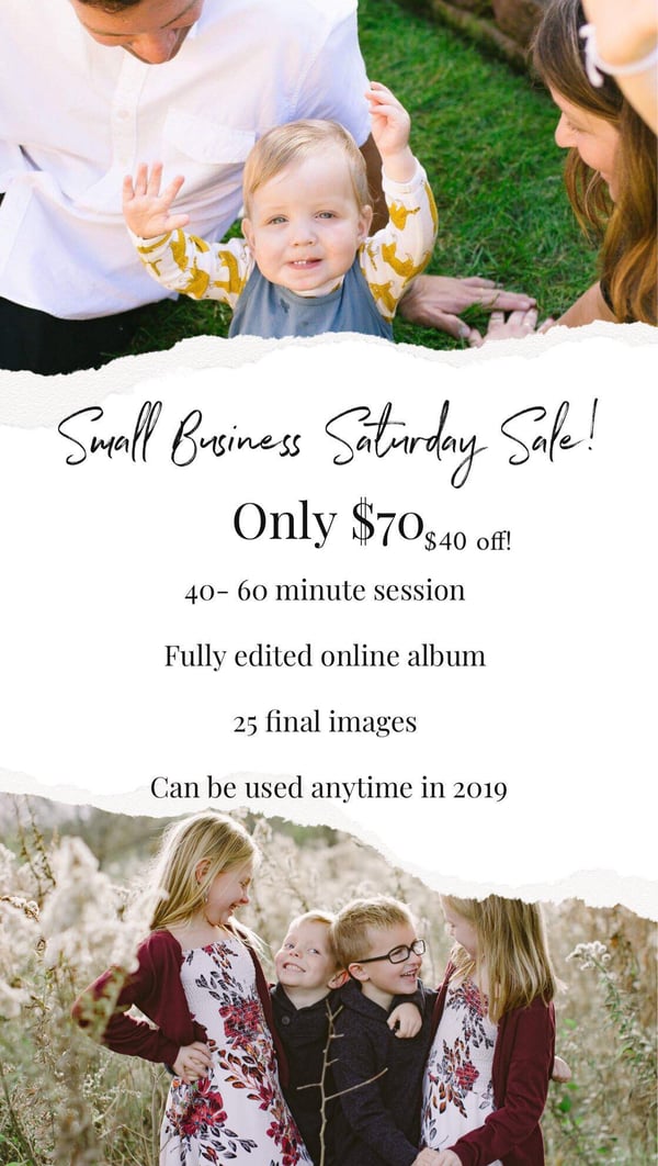 Image of Small Business Saturday Sale! 