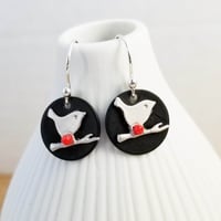 Image 2 of Black Coin Chickadees (Silver or Gold)