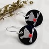 Black Coin Chickadees (Silver or Gold)