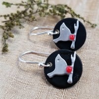 Image 1 of Black Coin Chickadees (Silver or Gold)