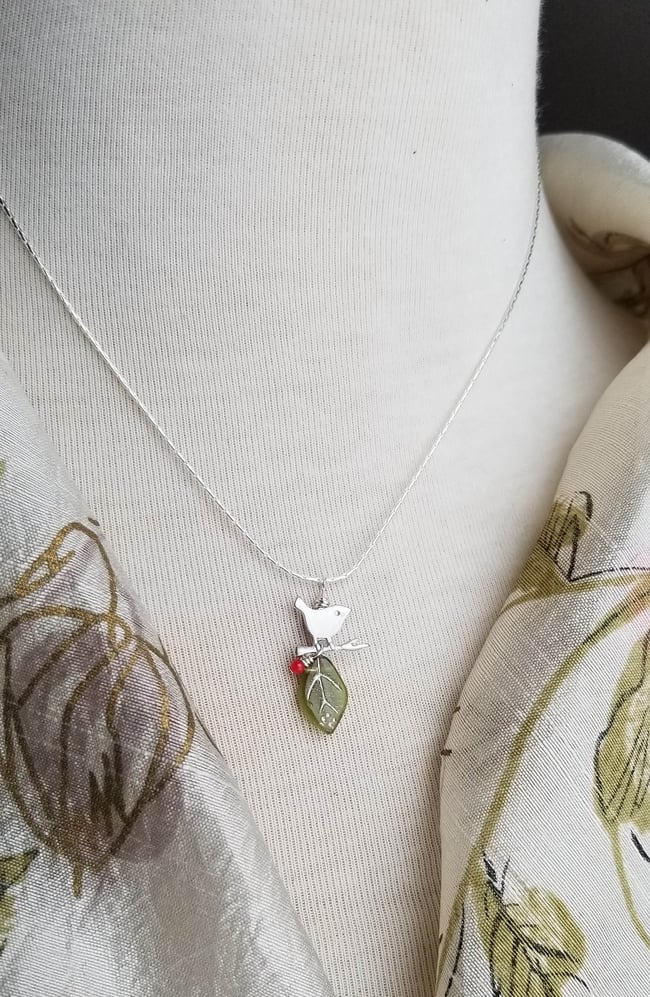 Chickadee Necklace (Silver or Gold)