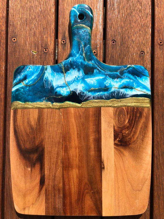 Image of Blue & Gold Cheeseboard