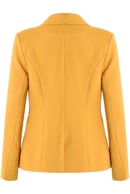 Image of Casual Button Up Blazer- Mustard
