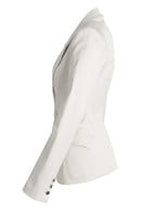 Image of Single Button Double Pocket Blazer- White