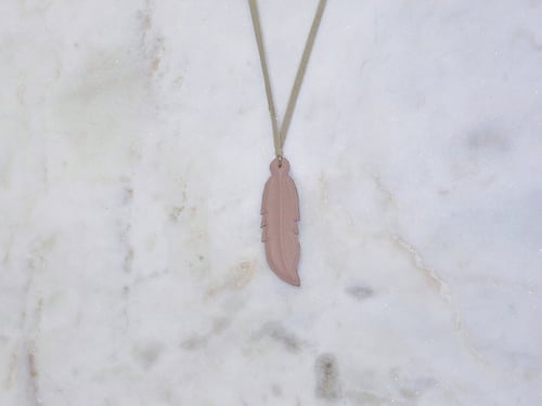 Image of Rebel Chic Warrior Feather Necklace