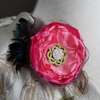 Image 2 of Pink Carnation Floral Brooch