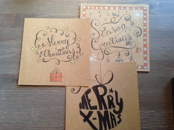 Image of Handmade Christmas cards