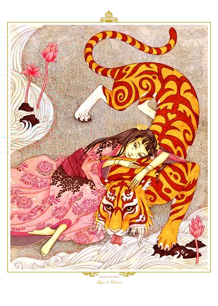 Image of "Histoire merveilleuse d'un Tigre Amoureux" / La Rivière de Lotus