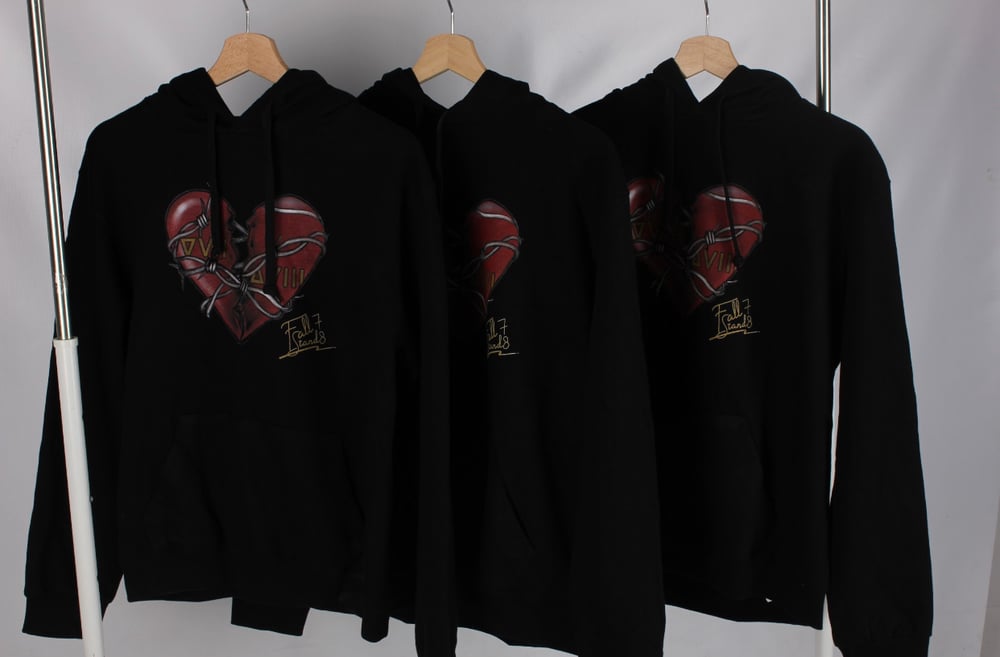 Image of Heartbreak x Fall 7 Stand 8 Hoodie - Black